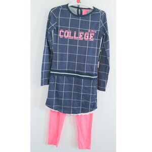 B.Nosy navy check dress and legging set, size 7/8